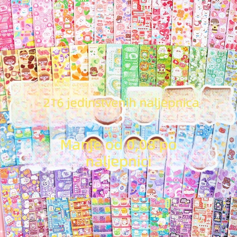 Thousand Waves koreanskog stila set samoleki za DIY dnevnik s kutijom za pohranu - poklon za poslovne darove