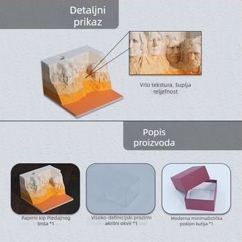 3D model zgrade – ljepljive bilježke, marka Yi paper, nije za lijepljenje, stil: papir-tegla, IP odobrenje: Ne
