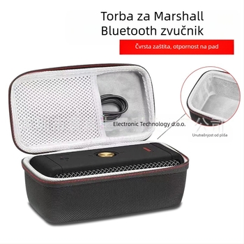 Zaštitna futrola/kućište za Marshall MBERTON bežični Bluetooth zvučnik, tkanina s reljefnim uzorkom, vodootporna, nosivost 5 kg