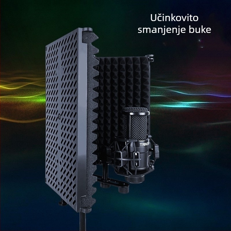 TIWASTAGE F-3 Mikrofonni izolacijski štit s tri vrata za snimanje audio knjige