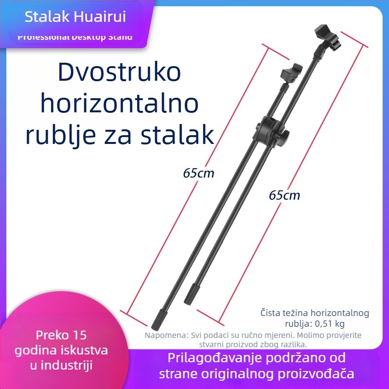 Dodaci za podnu stojnicu – univerzalna dvostruka stezaljka za dvije šipke, aluminijsko-plastična konstrukcija, marka Tomez