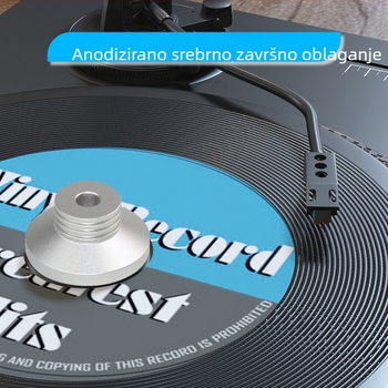 Shake CB-14 aluminijski adapter za LP vinil, 7 inča, 45 RPM, amortizator udaraca