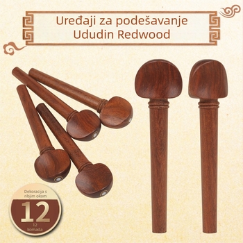 Kuke za žice Oud, Redwood, UD-02, 12 kom., OPP pakiranje, pribor za glazbene instrumente