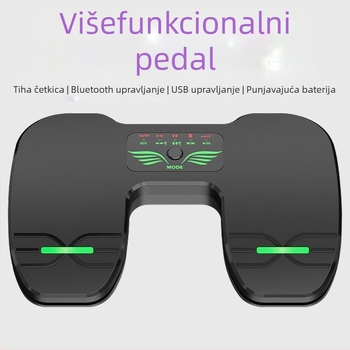 PTNOKA Bluetooth uređaj za čitanje partitura – višenamjenski uređaj za prebacivanje stranica s pedalom, kompatibilan s iPadom, tabletom i telefonom, za gitaru, klavir i saksofon