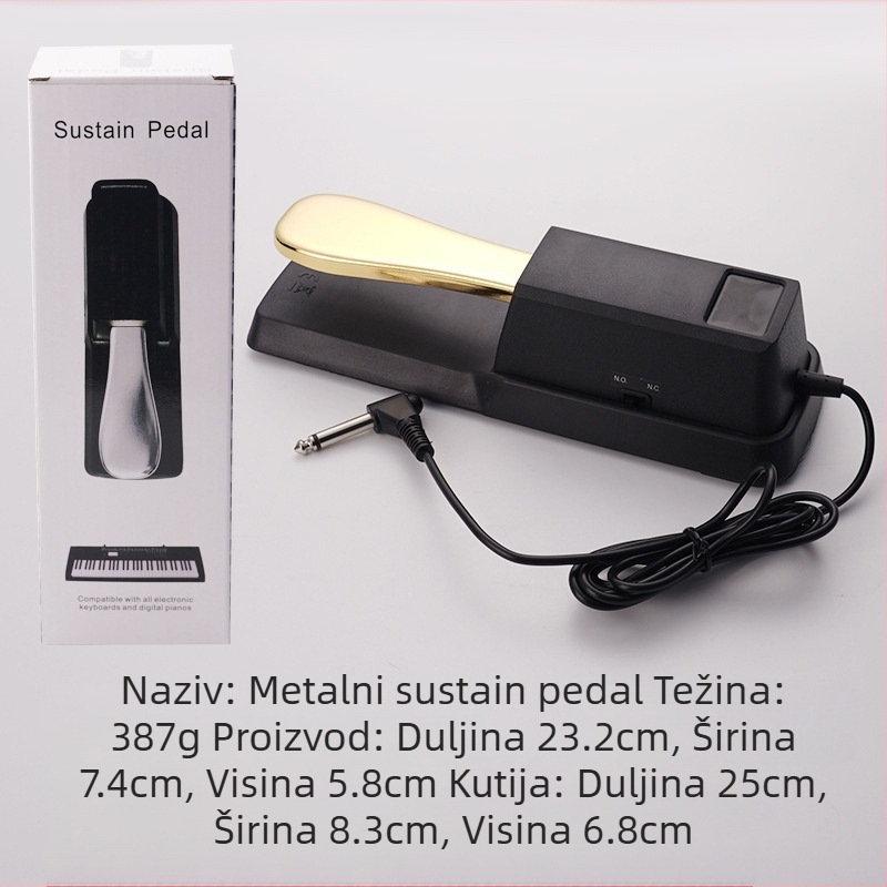 MAERDISI metalni sustain pedal za klavir i elektroničke klavijature