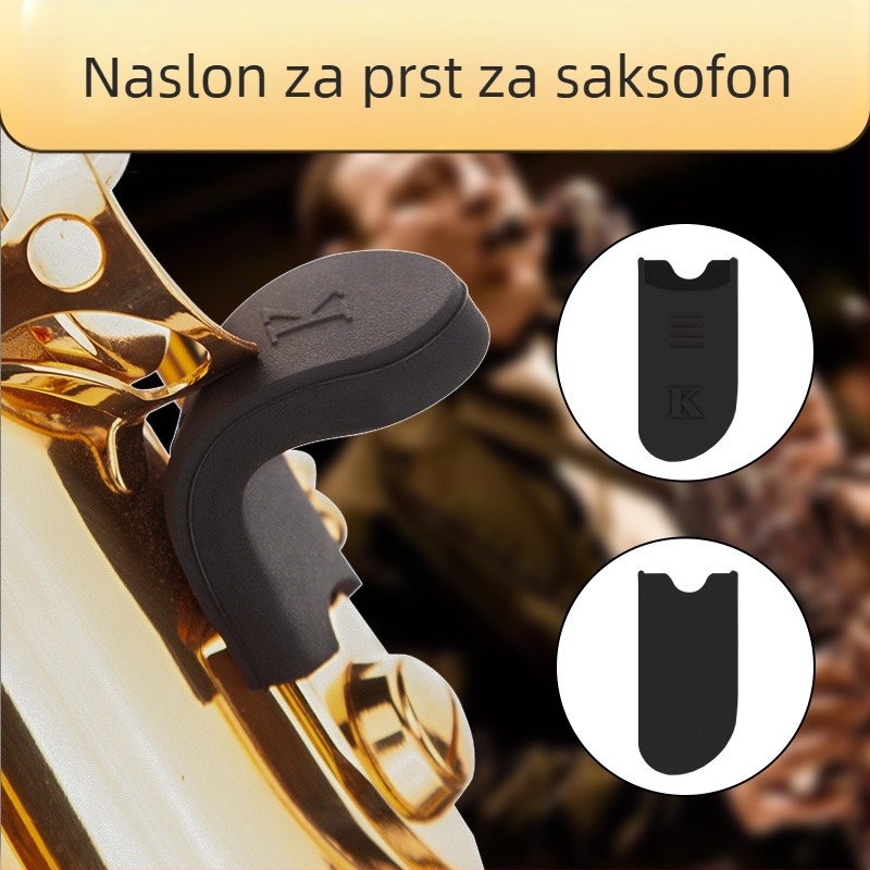 Držač prsta za saksofon – silikonasti naslon palca, Feather Tone, univerzalno za sopran/alt/tenor saksofon