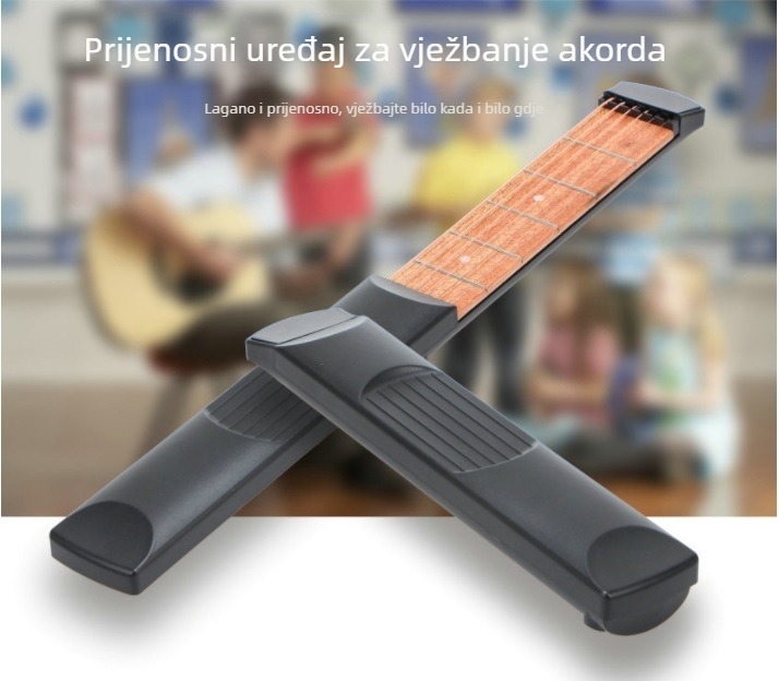 Džepna gitara – trenirač prstiju za oblikovanje ruke i prijelaze akorda