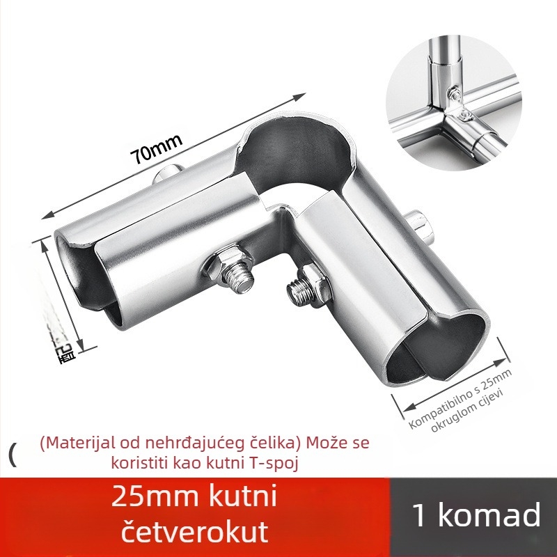 Spojnik od nehrđajućeg čelika – SYJ Fitting-1, završna obrada wire drawing, za cijevi od nehrđajućeg čelika, moderni minimalistički stil