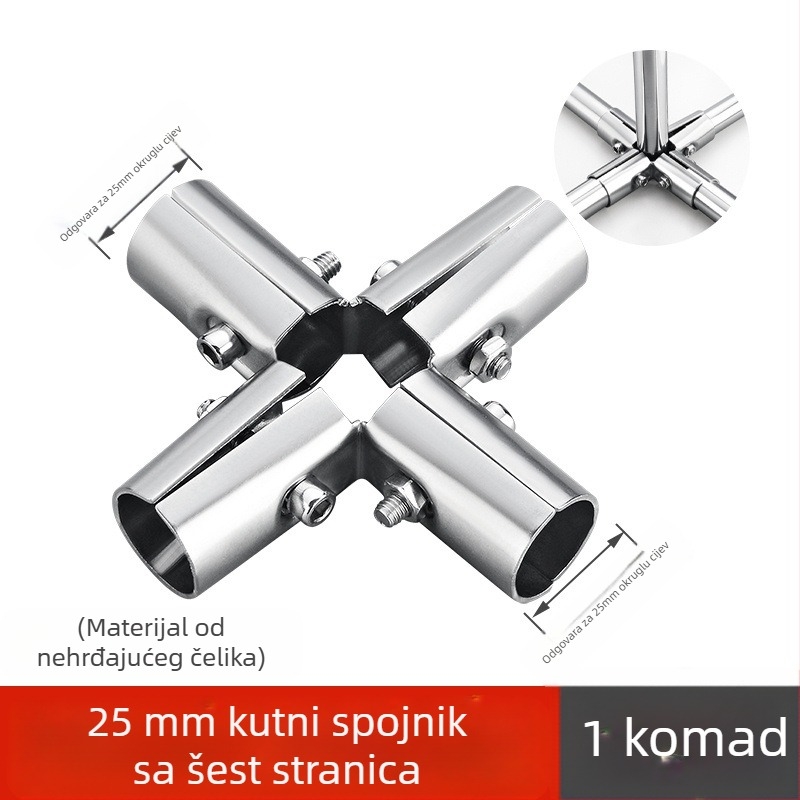 Spojnik od nehrđajućeg čelika – SYJ Fitting-1, završna obrada wire drawing, za cijevi od nehrđajućeg čelika, moderni minimalistički stil