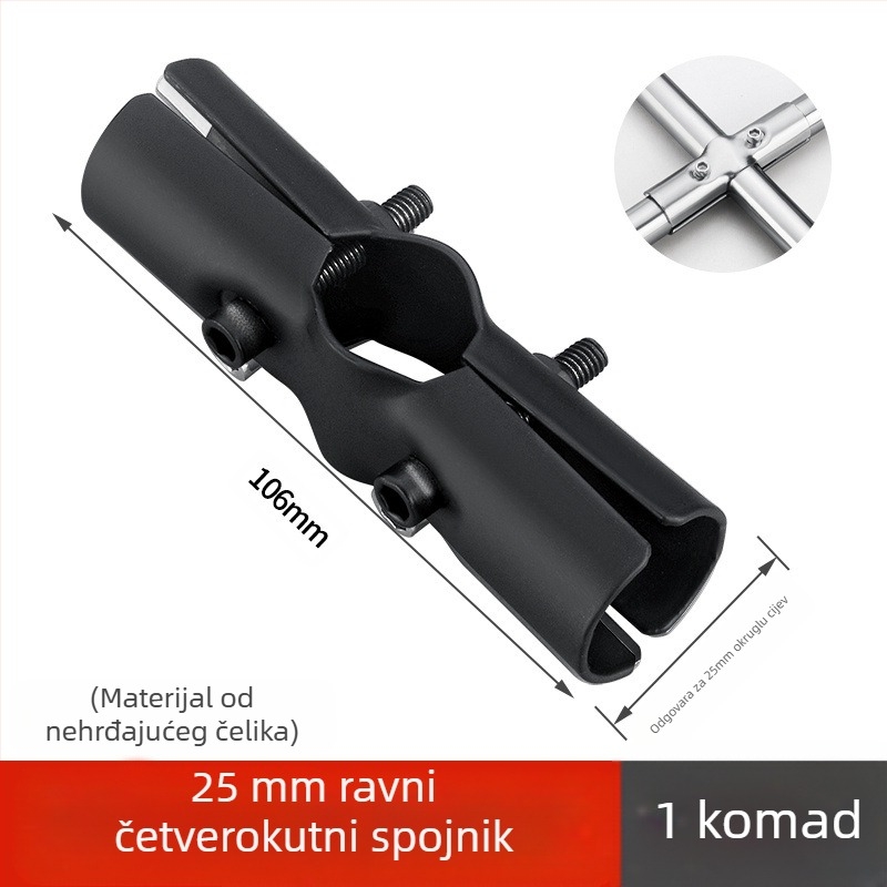 Spojnik od nehrđajućeg čelika – SYJ Fitting-1, završna obrada wire drawing, za cijevi od nehrđajućeg čelika, moderni minimalistički stil