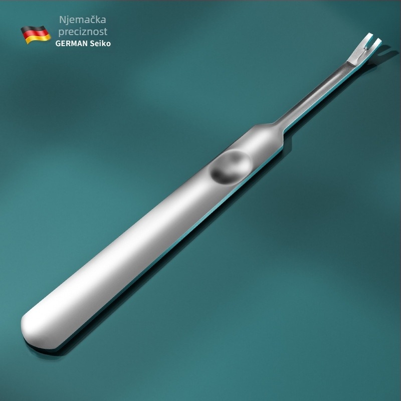 Dvostruko glavne nokatne kliješta od nehrđajućeg čelika za uklanjanje kožice i mrtve kože — prijenosni kućni set za manikuru