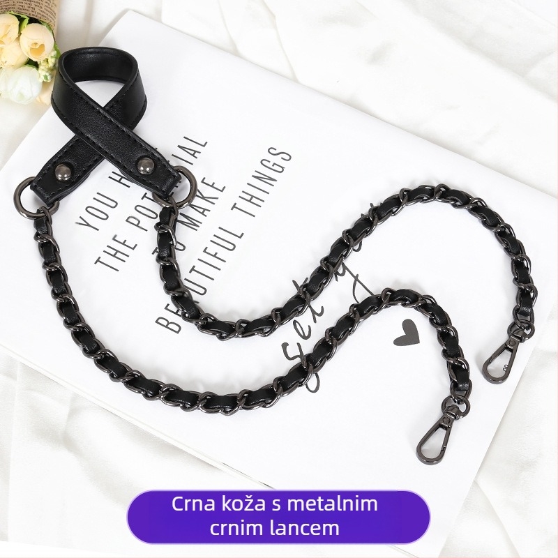 Torba preko ramena s PU kožom i metalnom lancem za malu torbu crossbody — proljeće 2024, Funkcija: Ostalo