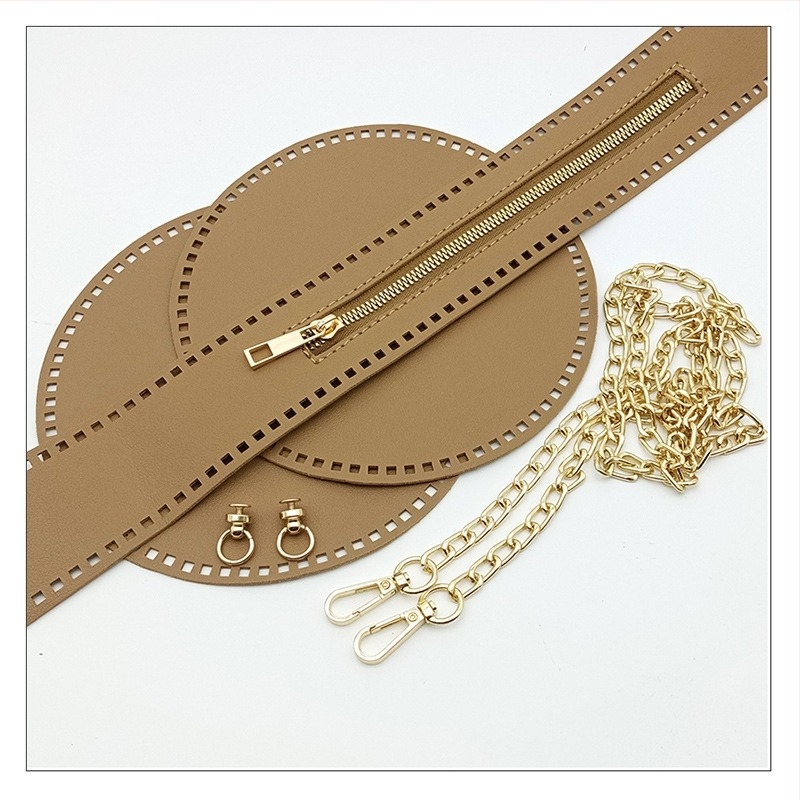 Ručna tkanа PU kožna torbica s okruglim mrežastim umetcima i perforiranim PU diskovima, prozračna, vodootporna, ultra lagana