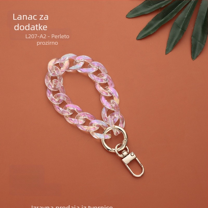 Veriga za DIY nakit, plast/smola materijal, završni premaz pečenog laka, INS stil, brend Plastic feng
