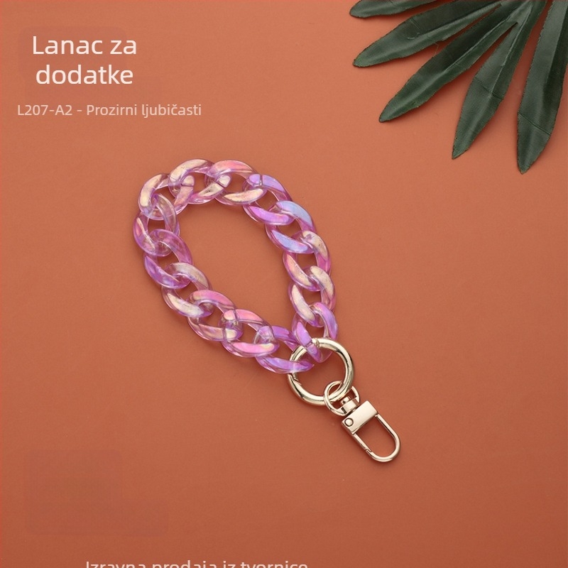 Veriga za DIY nakit, plast/smola materijal, završni premaz pečenog laka, INS stil, brend Plastic feng