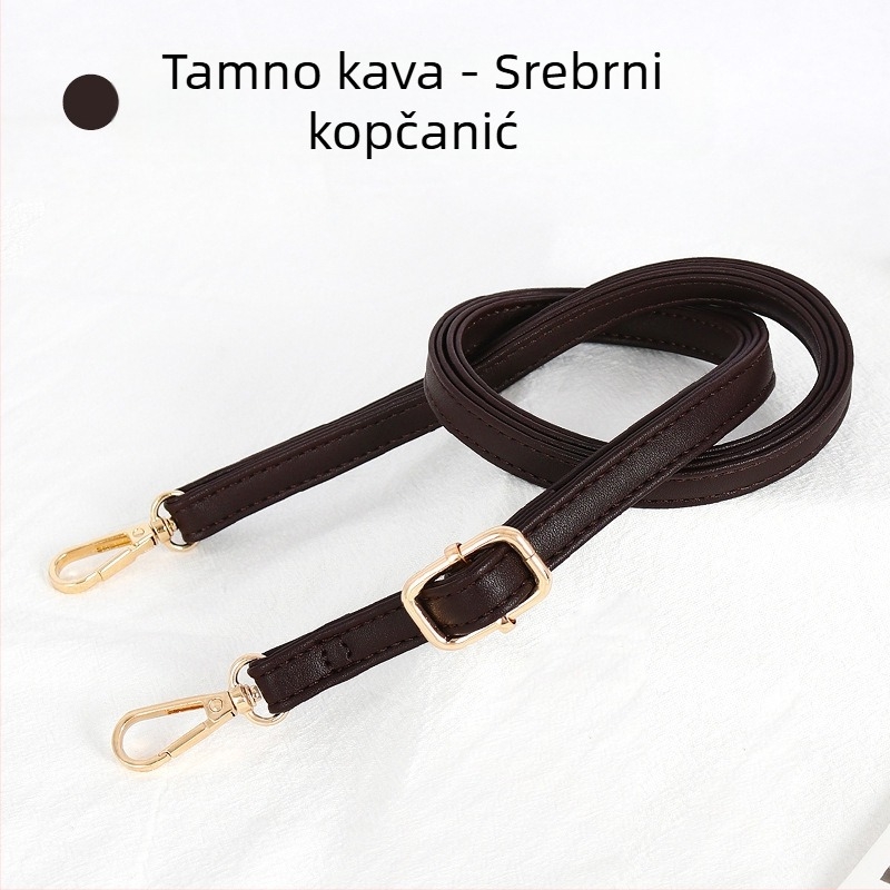 Remen za torbu, podesivi, tanak, PU koža, za male torbe, gradski minimalistički stil
