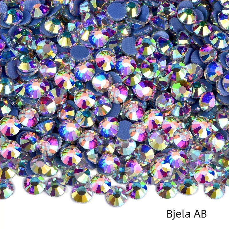 Rhinestone, staklo/glazirano, elektroplating; strojno pritiskanje ili ljepilo