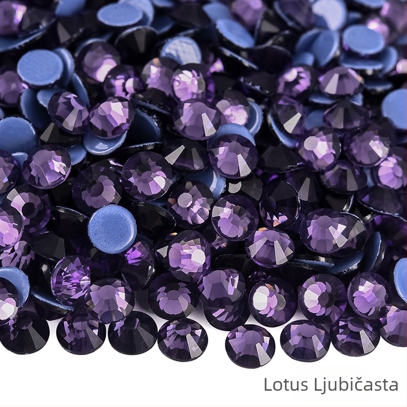 Rhinestone, staklo/glazirano, elektroplating; strojno pritiskanje ili ljepilo