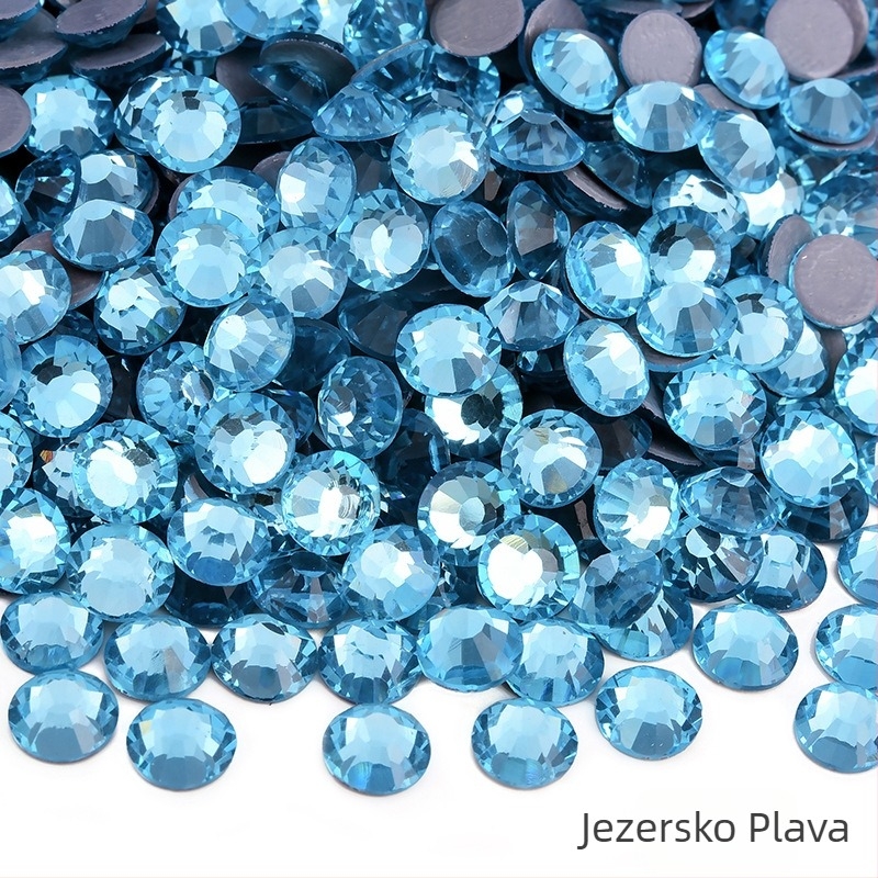 Rhinestone, staklo/glazirano, elektroplating; strojno pritiskanje ili ljepilo
