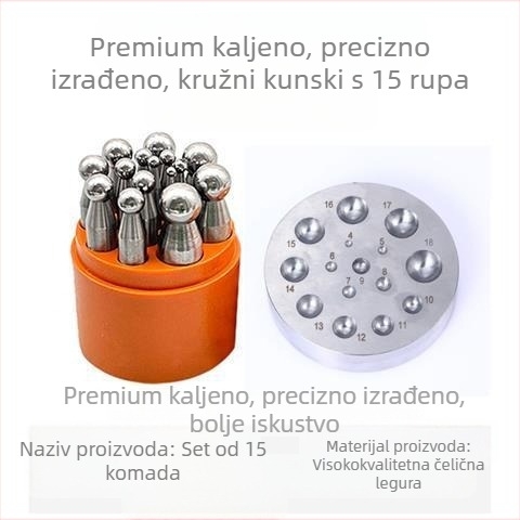 Drveni set alata za izradu nakita: alat za oblikovanje perli, bušilica za perle, konveksne udubine, kalup za kuglične perle, alat za zlatnu izradu nakita; Nije za uvoz; Brand: Druga marka; Bez prilagođavanja