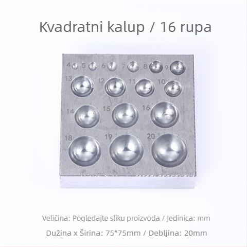 Drveni set alata za izradu nakita: alat za oblikovanje perli, bušilica za perle, konveksne udubine, kalup za kuglične perle, alat za zlatnu izradu nakita; Nije za uvoz; Brand: Druga marka; Bez prilagođavanja