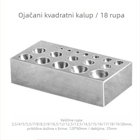 Drveni set alata za izradu nakita: alat za oblikovanje perli, bušilica za perle, konveksne udubine, kalup za kuglične perle, alat za zlatnu izradu nakita; Nije za uvoz; Brand: Druga marka; Bez prilagođavanja