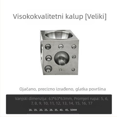 Drveni set alata za izradu nakita: alat za oblikovanje perli, bušilica za perle, konveksne udubine, kalup za kuglične perle, alat za zlatnu izradu nakita; Nije za uvoz; Brand: Druga marka; Bez prilagođavanja