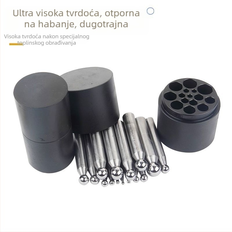 Drveni set alata za izradu nakita: alat za oblikovanje perli, bušilica za perle, konveksne udubine, kalup za kuglične perle, alat za zlatnu izradu nakita; Nije za uvoz; Brand: Druga marka; Bez prilagođavanja