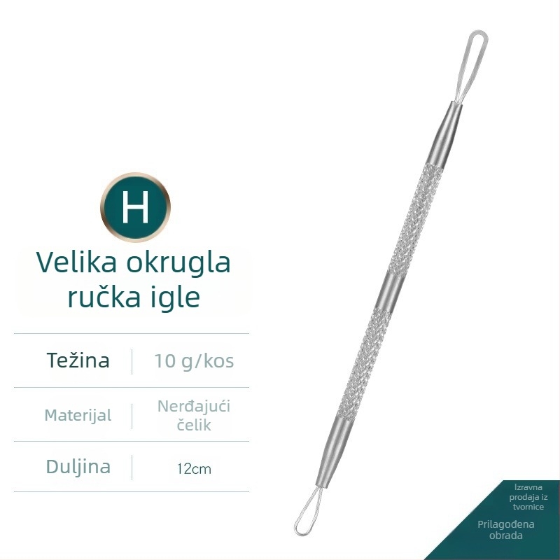 Set igala za akne — nehrđajući čelik s elektroplatiranjem, alati za ljepotu, dug vijek trajanja, raznolikost igala za akne