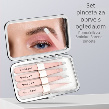 Klip za obrve od nehrđajućeg čelika za oblikovanje i njegu obrva – kozmetički alat