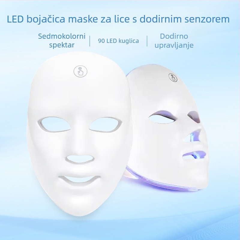 Maska za ljepotu s LED fototerapijom za kućnu upotrebu, infracrveno svjetlo, 3 razine