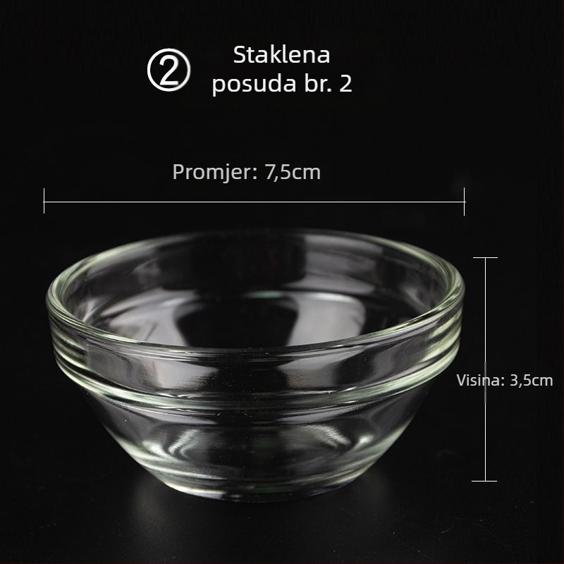 Zdjelica za jaje na pari, okrugla, otporna na toplinu, staklena, minimalistički stil, novi kineski stil