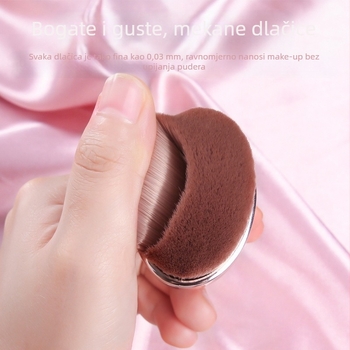 Set od 9 četkica za šminku, četkice od sintetičkih vlakana, plastične drške, pakiranje u torbi, Dx7451