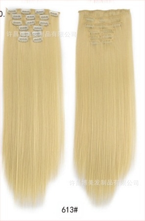 Klip-in ekstenzije za kosu, set od 6 komada, vlakna otporna na toplinu, za žene