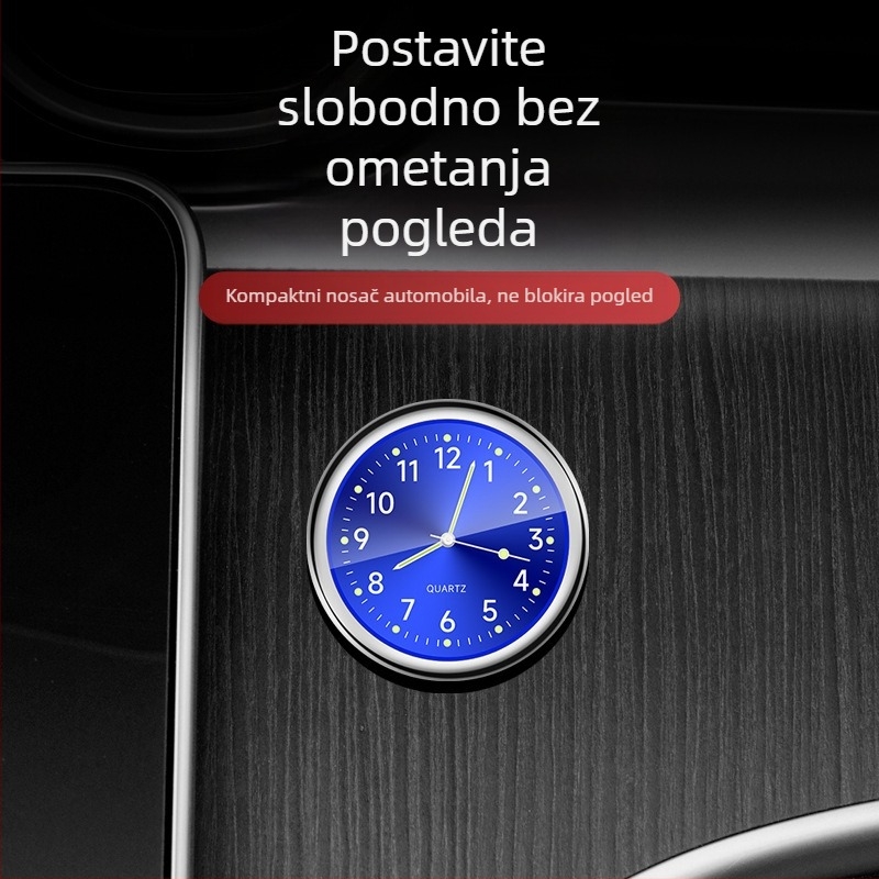 Auto panel sat, svjetleći, visokoprecizan elektronički kvarcni sat ukras (Materijal: Metal; Porijeklo: Drugo; Strukturni tip: Drugo; Marka: Drugo)