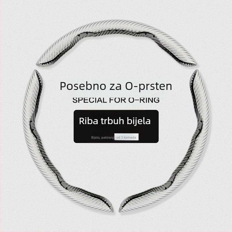 Poklopac volana automobila s karbonskim uzorkom, ultra tanak, suede držač, universalno za sva četiri godišnja doba