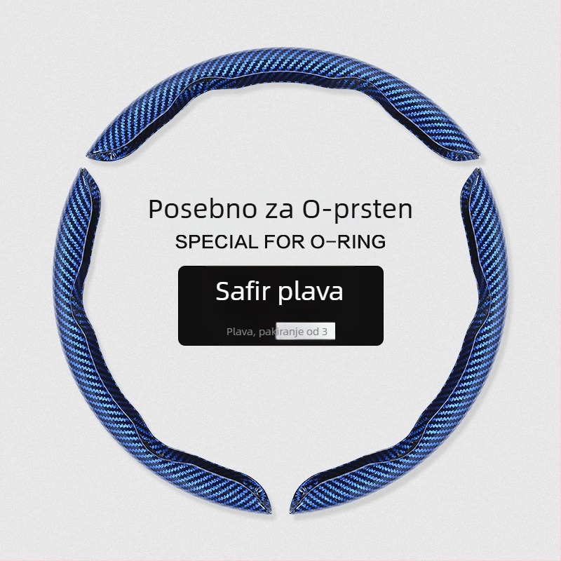 Poklopac volana automobila s karbonskim uzorkom, ultra tanak, suede držač, universalno za sva četiri godišnja doba