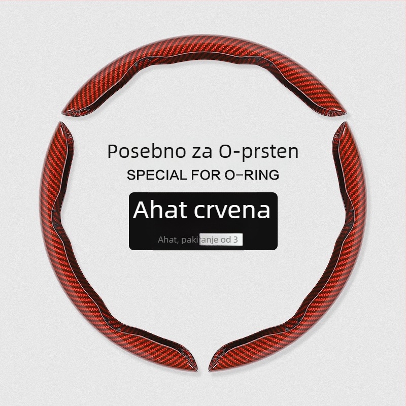 Poklopac volana automobila s karbonskim uzorkom, ultra tanak, suede držač, universalno za sva četiri godišnja doba