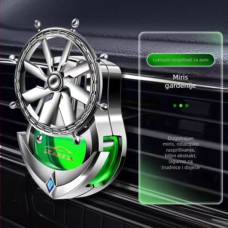 Klip za parfem za auto – okrugli držač parfema, ABS elektroplatiranje, cvjetni miris, voćni miris, 25-50 ml, isparavanje 61-90 dana