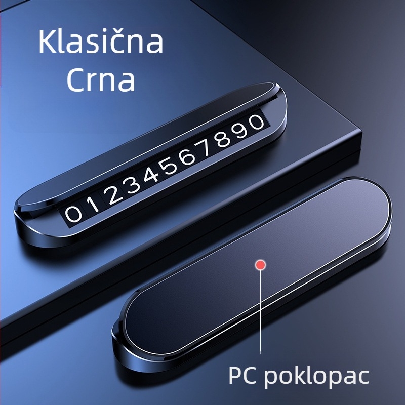 CARGIFT plastična privremena tablica za parkiranje, NV4 model, skriveni tip, tiskano logo OK