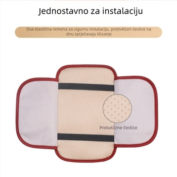 Podložak za naslon za ruku automobila, kožni, universalni, protuklizni, višestruka funkcionalna torbica za odlaganje, Army Birthday