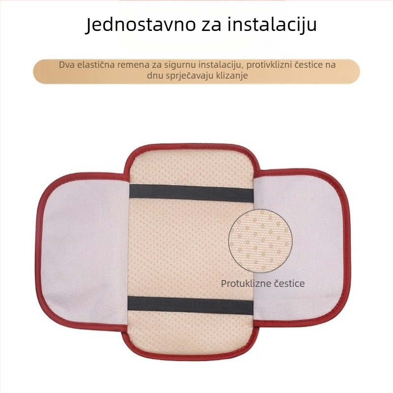 Podložak za naslon za ruku automobila, kožni, universalni, protuklizni, višestruka funkcionalna torbica za odlaganje, Army Birthday