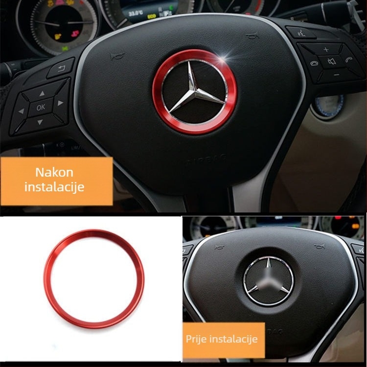 Dekor unutarnje centrale konzole za CLS 12-17 (modeli 350/260/320) s ukrasnim šljokicama na tipkama za električne prozore • Materijal: plastika • Model: 666