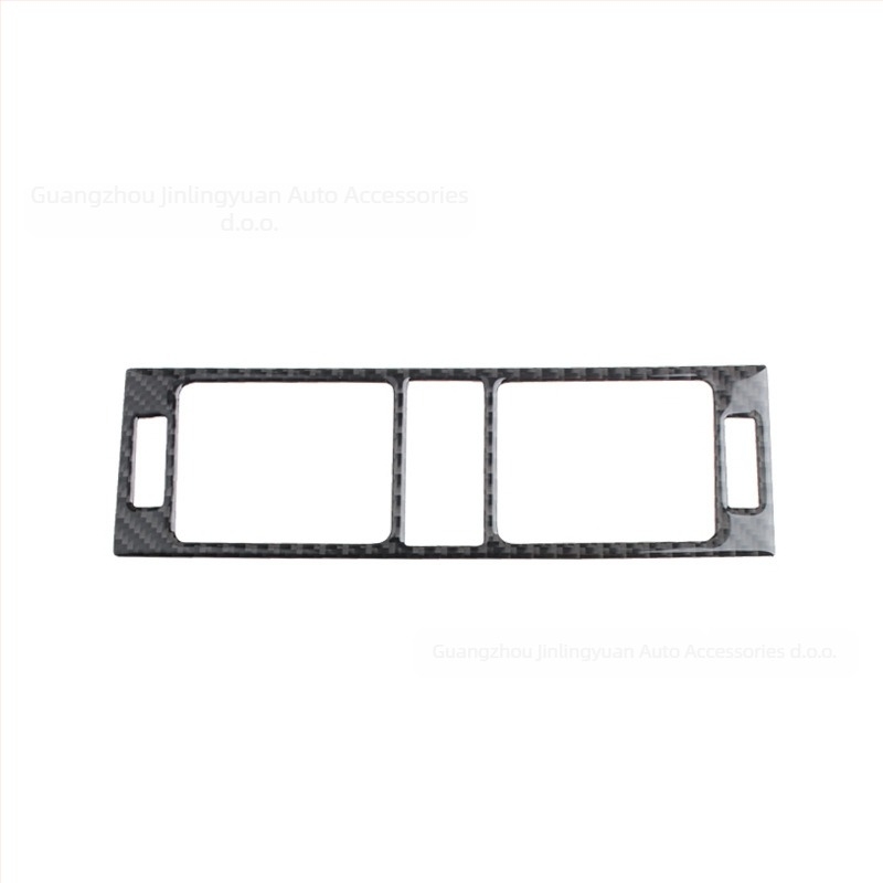 Panel središnje konzole CD od pravih karbonskih vlakana za Mercedes-Benz W204 C-Class (2007–2010), prilagodljiv s logom, proizvedeno u Guangzhou