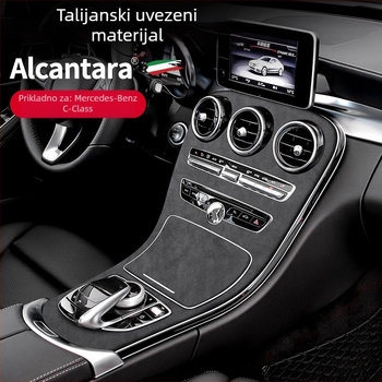 SNBLO Panel središnje konzole od Alcantara za Mercedes-Benz Klase C C260L/C200L (2015-2018)