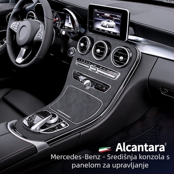 SNBLO Panel središnje konzole od Alcantara za Mercedes-Benz Klase C C260L/C200L (2015-2018)