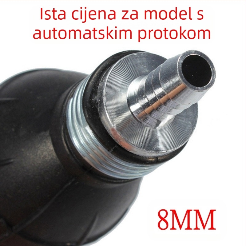 Ručna pumpa za gorivo za automobilsku i plovnu upotrebu — univerzalna kompatibilnost, aluminijski jednostrani ventil, gumena konstrukcija
