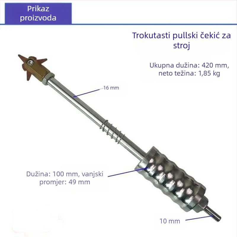 Set alata za izravnavanje udubljenja od lima za strojeve — vučice i čekići, kolekcija alata za popravak udubljenja (Proizvođač: Drugo; Materijal: Drugo; Opseg primjene: Zadano)