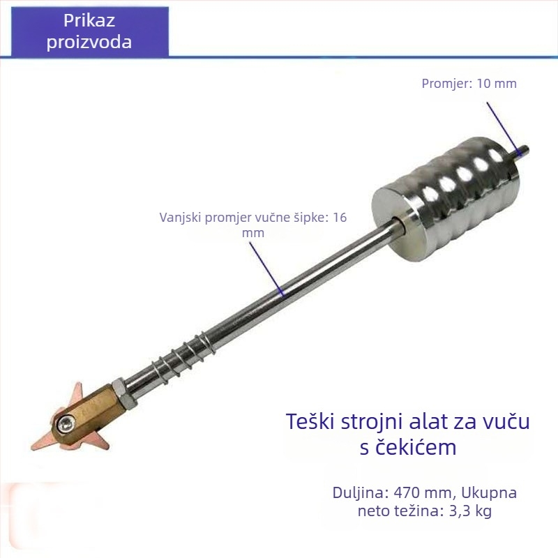 Set alata za izravnavanje udubljenja od lima za strojeve — vučice i čekići, kolekcija alata za popravak udubljenja (Proizvođač: Drugo; Materijal: Drugo; Opseg primjene: Zadano)