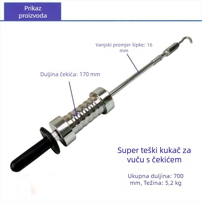 Set alata za izravnavanje udubljenja od lima za strojeve — vučice i čekići, kolekcija alata za popravak udubljenja (Proizvođač: Drugo; Materijal: Drugo; Opseg primjene: Zadano)